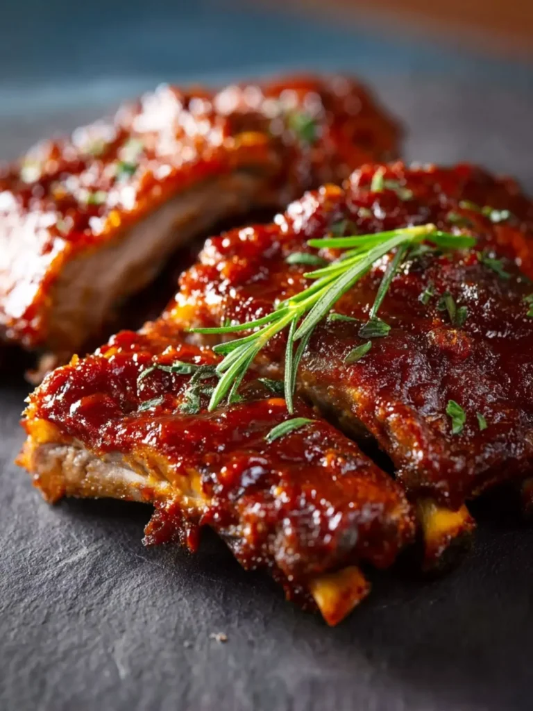 Homemade Slow Cooker BBQ Ribs First Image